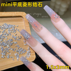 Mini Diamond Zircon Manicure Jewelry Small Size Mini Flash Super Flash Nail Crystal 1.5 X3mm Bottoming Drill Decorations