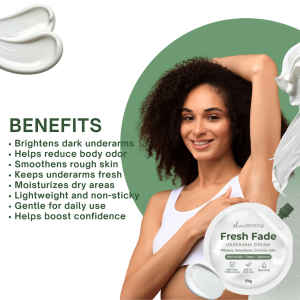 BUY 1 TAKE 1 Fresh Fade Scented Underarm Cream Whitens Smoothens Controls Odor Niacinamide + Natural Tawas Anti Perspirant Non Sticky 10g