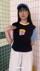 Croptop / Crop Top Kaos Wanita Half - PEACHY KEEN - NAOTEE KAOS