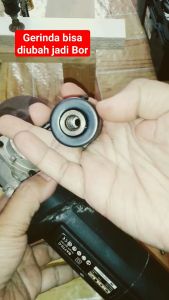 CHUCK CUK ADAPTER ADAPTOR KONVERTER KEPALA BOR UNTUK PENGUBAH PERUBAH MENGUBAH UBAH MESIN GERINDA GURINDA GRINDA TANGAN 4 INCH 4" KE MENJADI MESIN BOR CHUCK KEY DRAT M10 M 10 10MM 10 MM DRILL CHUCK CUK