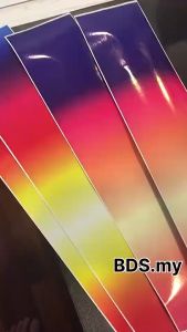 TITANIUM WRAP STICKER Titanium Chrome Grill Logo Half blue Sticker New Wrap Car Wrapping for Motorcycle Bike rider 1roll