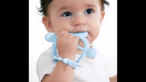 Bracelet Teether Baby Silicone Oral Care Finger Substitute Toy No BPA