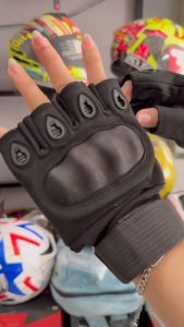 Găng Tay Xe Máy Nửa Ngón Chất Lượng Cao Dành Cho Nam Nữ GÙ GIẢ CACBON cao cấp- Găng Tay Chiến Thuật/Găng tay leo núi...