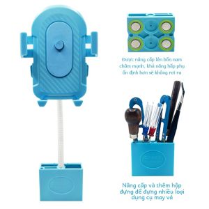 Đa Năng Từ Tính Mạnh Giá Đỡ Điện Thoại Xoay 360 Chống Sốc Cho Máy Tính Máy Đặc Biệt Giá Đỡ Điện Thoại Di Động Phụ Kiện