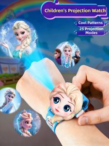 Gift Projection Glowing Cartoon Electronic Watch For Girls
