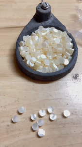 Inlay Gitar 10pcs BULAT 6 mm KERANG MUTIARA PEARL PUTIH