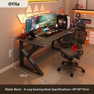 OYIla | Modern Minimalist PC Desk with Clampable Arm Dual Monitor Support for Gaming E-sports