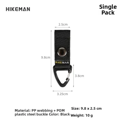 HIKEMAN | Outdoor Tactical Molle Webbing Buckle Triangle Hook Backpack Carabiner