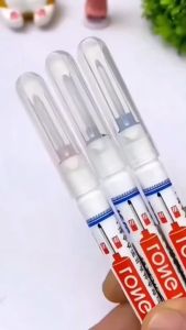 Spidol Tukang Penanda Kepala Panjang Pulpen Tulisan Serbaguna Tukang Bangunan Lubang Dalam Spidol Berminyak Tahan Air Cepat