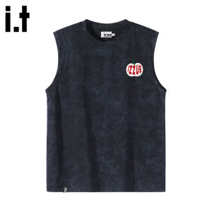 izzue | Sleeveless Loose Breathable Sport Vest Mens 2025 Summer American Trendy