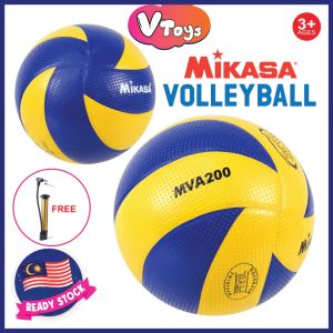 Bola Tampar Volley Ball Mikasa MVA200 MVA330 Soft PU Volleyball Beach Match Training Good Quality Size5 Outdoor Toys