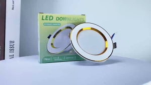 Keso มีแสงขาว ไฟดาวน์ไลท์ LED เปลี่ยนได้ 3 สี แผงไฟเพดาน ไฟเพดาน กระจายแสงกว้าง120°