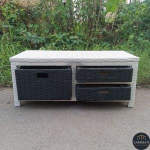 Meja Tv Rotan Sintetis Minimalis