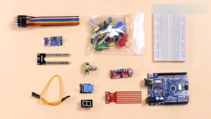【Ready Stock】Basic Starter Kit Compatible With Arduino UNO R3 With Breadboard Jumper Wire LED Diodes Obstacle