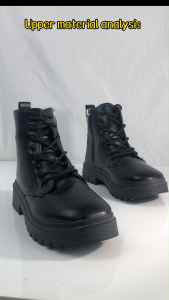 Falimottype)Size 35-43 Womens Fashion Thick Soled School Student Shoes Knight Black Short Boots British Style Martin Boots