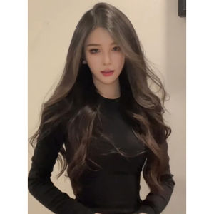 2024 New Arrival Black round Neck Short Long-Sleeved T-Shirt Female Fall Winter Fashion Silm Fancy Inner Bottoming Top