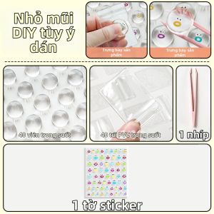 XINZUO | Đồ Chơi Giảm Stress Emoji Trong Suốt DIY Mini