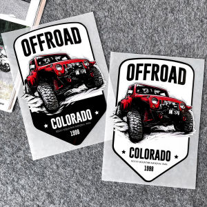 Off-road Vehicle Camping Decoration Stickers Tank 300 Wrangler BJ40 Rear Window Glass Body Side Window Decoration Stickers Car Personality Creative Stickers