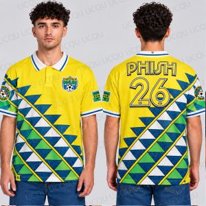 2026 The Weeknd Stadium Tour Black Polo Shirt Neon Yellow Graphic Concert Fan Tee Men Women Streetwear Top