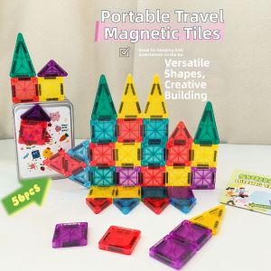 Travel Portable Kids Educational Magnetic Tiles