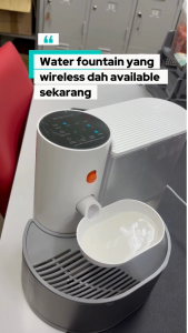 Pancuran Air Tanpa Wayar / Pet Gravity Wireless Smart Self-Refill Pet Water Fountain