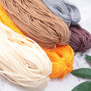 1 PC 200g ถักเส้นด้ายกลวงไนลอนถักด้ายถักสาย DIY สร้อยข้อมือหมวกกระเป๋ารองเท้า handmade 3mm 200 M