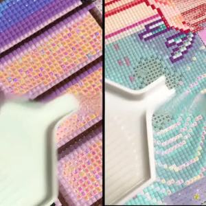 1 piece - Potdemiel-5D-DIY - Flocking cloth - Special drill - Diamond painting set - Magic Mickey - Diamond art