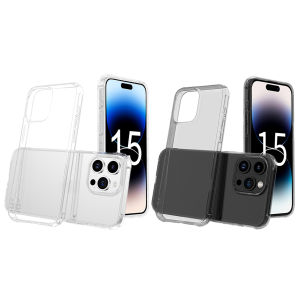 Rõ ràng vỏ điện thoại mềm điện thoại di động TPU vỏ điện thoại Bìa siêu mỏng chống rơi Ốp chống sốc cho iPhone 15 Pro/15 Pro Max