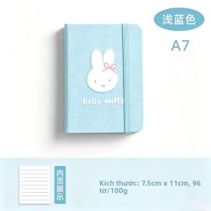 Miffy | Miffy Bunny A7 Sổ Tay Mini Có Lớp Lót Bìa Cứng Di Động Bỏ Túi Tạp Chí Dành Cho Bé Gái Văn Phòng Đồ Dùng Học Tập Ins Phong Cách Nhật Ký Quà Tặng