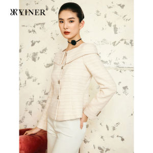 French Style Short Suit with Off Shoulder and Waist-Cinching Design
