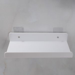 Acrylic Organizer Shelf Wall Mounted No Drilling Organic Glass Partition Bathroom Kitchen Storage Rack Home Decor Accessories