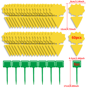 Fruit Fly Traps Flying Insects Trap  Kitchen Home Sticky Trap For Indoor Outdoor Mosquito Collector