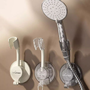 Shower Head Holder Adjustable Self Adhesive Universal Shower Bracket Bathroom Punch-Free Multi Angle Rotation With hook Bracket