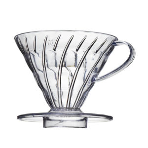 Resin Cone Coffee Filter Dripper Heat Resistant V60 Coffee Maker Drip Filter Containers For 2/4 Cups