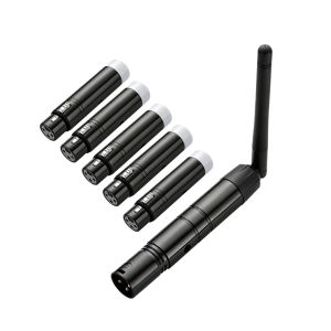 9-2.4G ISM Wireless DMX512 Controller XLR Transmitter Receiver for Stage Party Lights