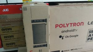 Led Tv POLYTRON PLD32TG9055 + Speaker Tower Smart Digital Google TV (32 Inch) - BERGARANSI RESMI
