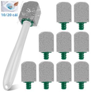 10/20 Chiếc Đá Bọt Bộ Bàn Chải Vệ Sinh Có Tay Cầm Thân Thiện Với Môi Trường Dụng Cụ Vệ Sinh Bồn Rửa Và Ngói Limescale Rỉ Sét Loại Bỏ Vết Bẩn