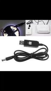 Cáp chuyển đổi điện áp từ cổng USB 5V sang 12V cho Modem/Router WiFi Dự Phòng Wifi Khi Mất Điện (Loại Tốt)