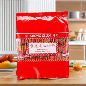KangYuan Snow Core Biscuits 600g Bag Lemon Flavor Creamy Crispy Breakfast Snack Childhood Taste Chinese Traditional Cookies