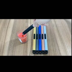 Phụ kiện đèn nến thơm có thể sạc lại USB-bật lửa-nhẹ và nhỏ với công tắc an toàn USB chống gió Bật lửa sạc lại được