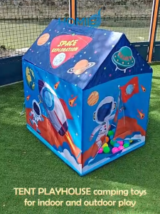 TENT PLAYHOUSE camping toys for indoor and outdoor play portable children play house (Ages 3+)