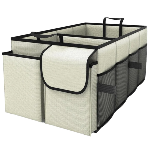 Portable Foldable Car Trunk Storage Box Large Capacity Vehicle Storage Box for Rear Collapsible Container with Space-Saving Desi