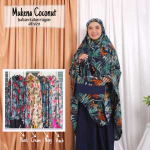 PROMO MUKENA DEWASA MOTIF COCONUT BEST SELLER - BAHAN KATUN RAYON