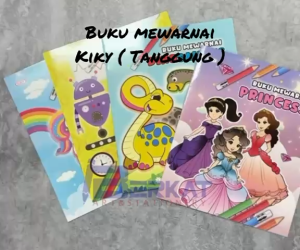 Buku Mewarnai Anak KIKY Ukuran Tanggung