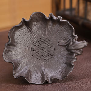 Purple Sand Tea Funnel Creative Tea Strainer Kung Fu Tea Utensils Ceramic Filter Bucket Tea Tray Pouring Tea Cow Tea Ornaments Ornaments