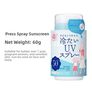 Family Use Sunscreen Lotion Spray by Ishizawa Research Institute Blue Cap Maternity Child Full Body Protection SPF50 PA++++