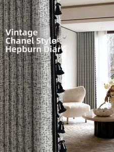 Retro High-Precision Blackout Curtain
