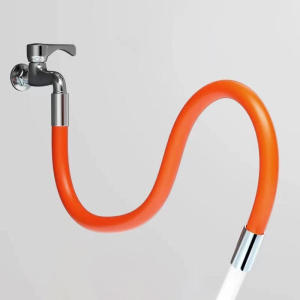 Faucet Extension Tube Rotatable Extender Hose Bendable/Shapable/Flexible Water Tap Pipe Splash Proof Foaming Mout