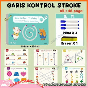 50 Page Buku Kerja Penelusuran Ajaib Anak Magic Practice Book Kontrol Pena Yang Dapat Dihapus Mainan Edukasi Menggambar Latihan Menulis Titik Ke Titik Berpikir Reusable Magic Workbook Buku Edukasi Anak Belajar Tracing Wipe