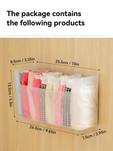 WORTHBUY Closets Clothes Organizer Box Wall Mounted Underwear Bra Socks Storage Boxes Wardrobe Drawer Clothes Storage Organizers